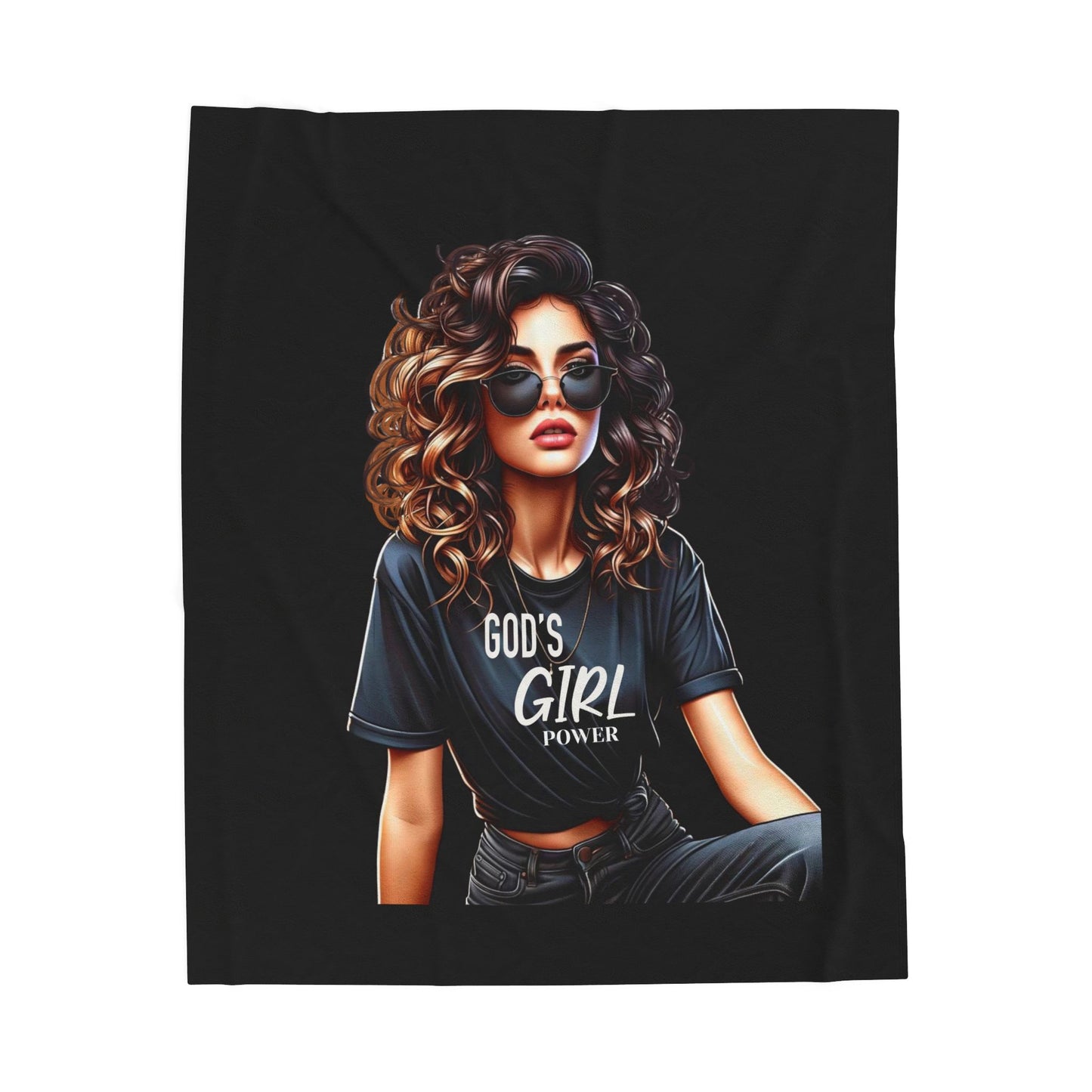 God's Girl Power Plush Blanket