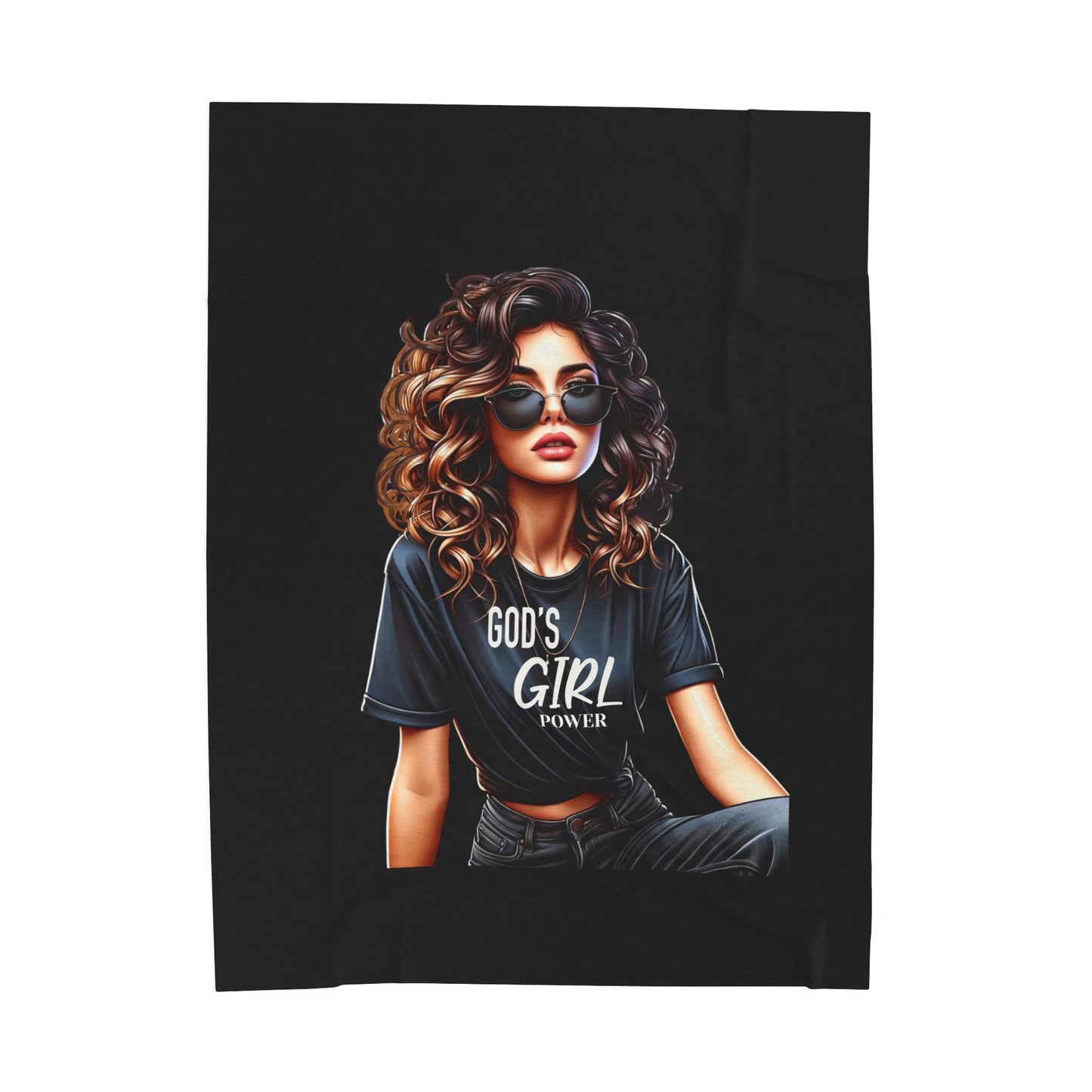 God's Girl Power Plush Blanket