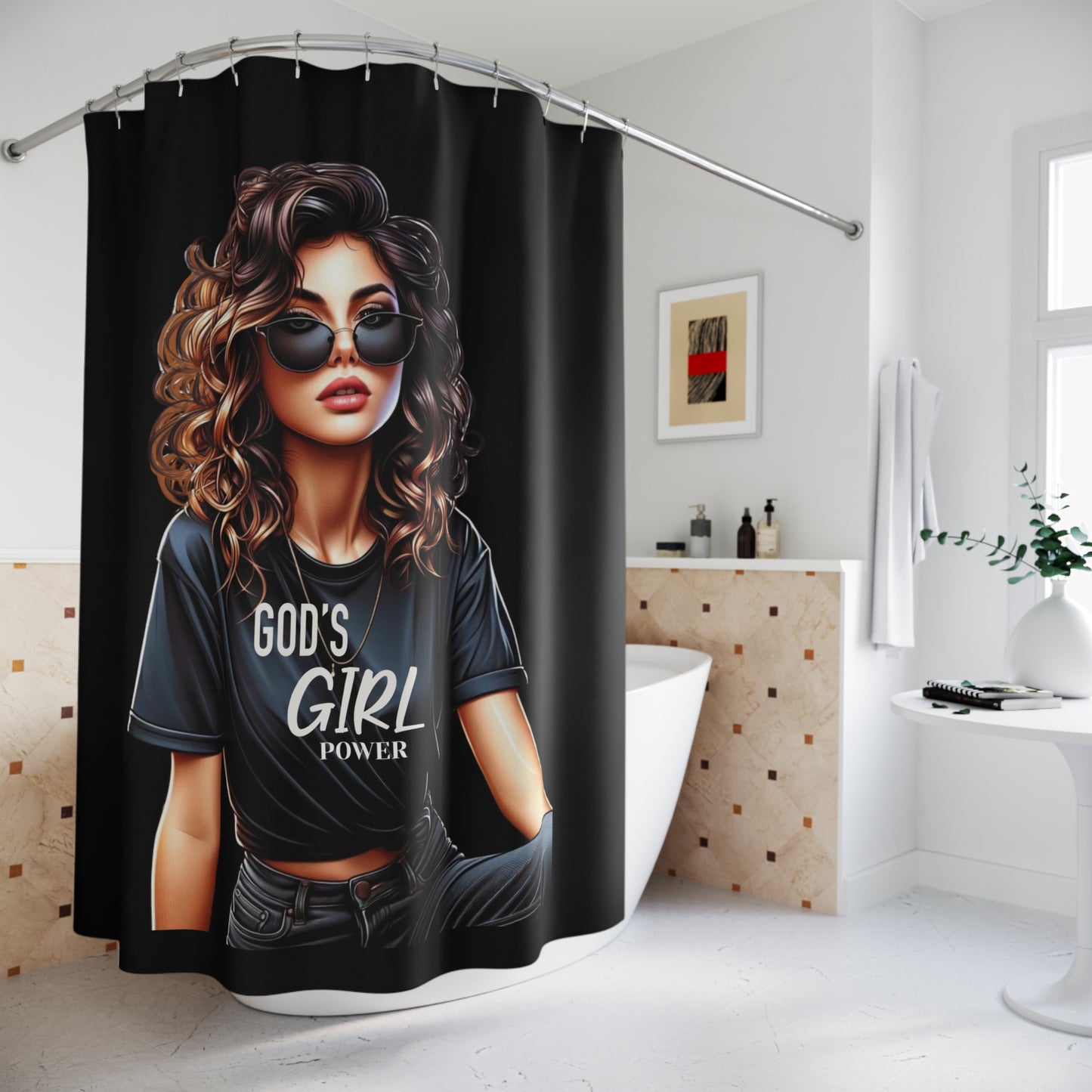 Get it Girl Shower Curtain